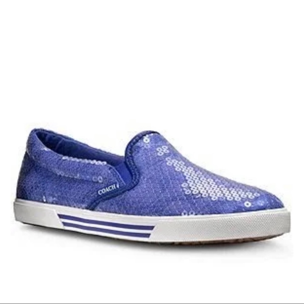 Coach Kivy Sneakers in Cobalt Blue!